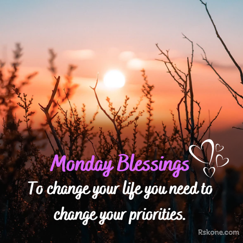 Good Morning Monday Blessings Image