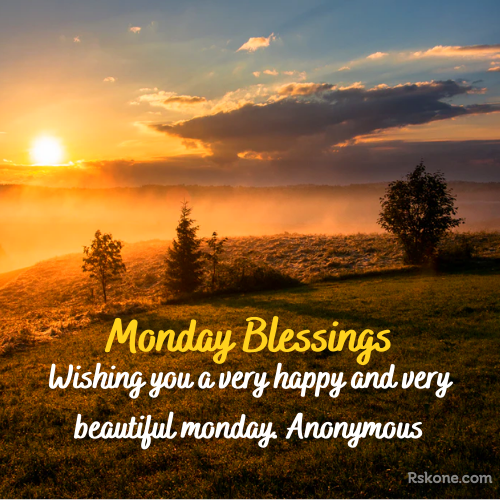 Happy Monday Blessings Image