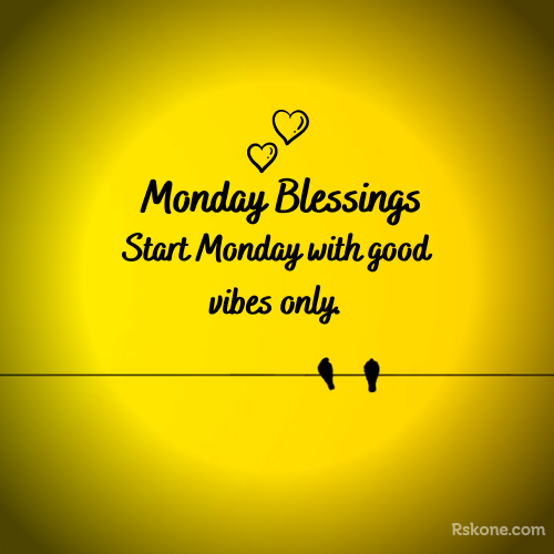 Monday Blessings Quote Image
