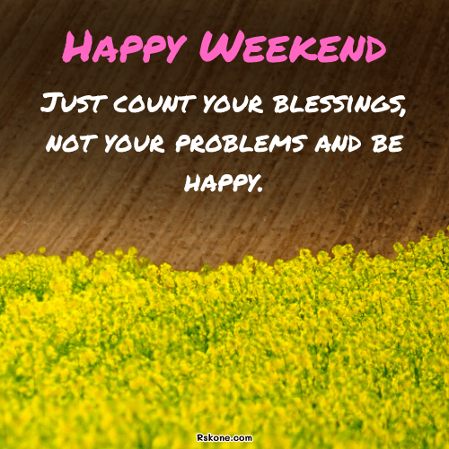 weekend blessing quote little flowers image