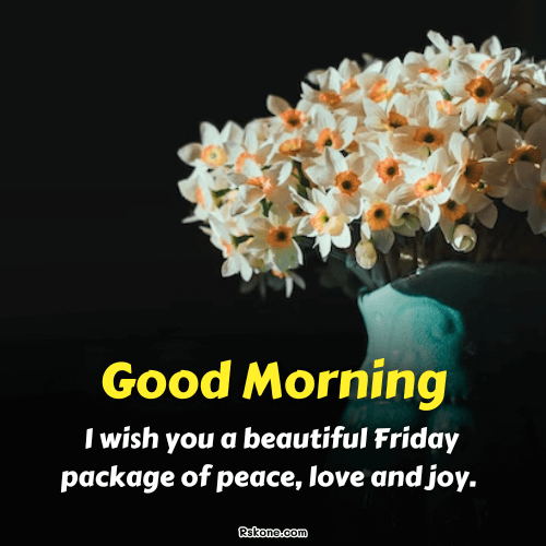 Good Friday Morning Flower Vase Image 24